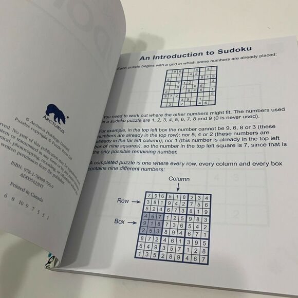 Elegant Large Print Sudoku by Arcturus New Great for All - Picture 8 of 8